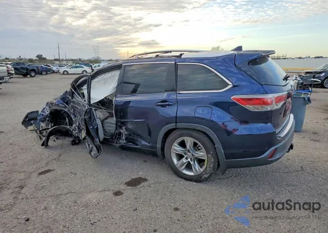 2015 Toyota Highlander Limited z USA, uszkodzony, nr VIN 5TDDKRFH3FS078646